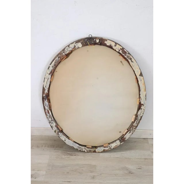 Brown Antique Carved Wood Wall Mirror, 1680s For Sale - Image 8 of 10