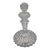 Antique Unsigned Baccarat French Frosted Crystal Bust of Young Napoleon II on Pedestal Base For Sale