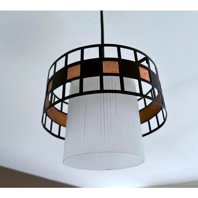 Vintage Danish Modern Pendant Light For Sale - Image 9 of 14