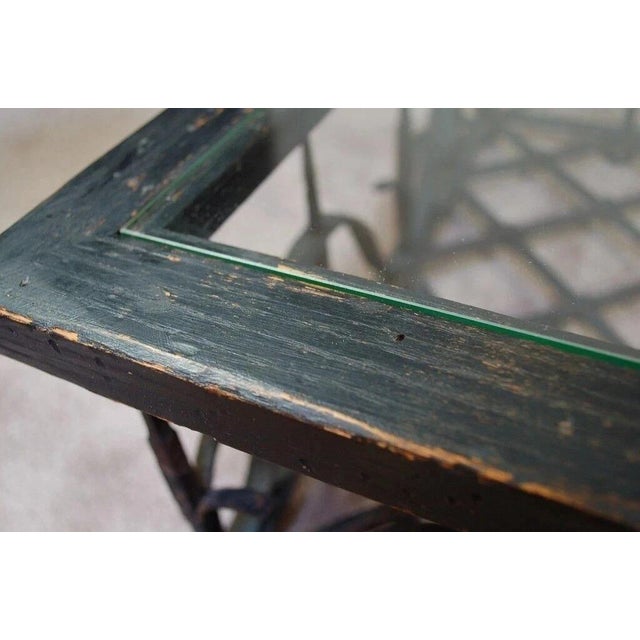 Antique Mission Arts & Crafts Samuel Yellin Style Wrought Iron Coffee Table For Sale In Philadelphia - Image 6 of 12