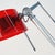 Vintage Red and Chrome Table Lamp, 1980s For Sale - Image 10 of 14