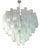 Large Venetian White Alabastro Tronchi Murano Glass Chandelier by Simoeng For Sale