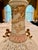 Mid 20th Century Mid 20th Century Chinese White & Pink Riticulated Ceramic Vase With Dragon Handles and Stand, Chinoiserie Decor For Sale - Image 5 of 12