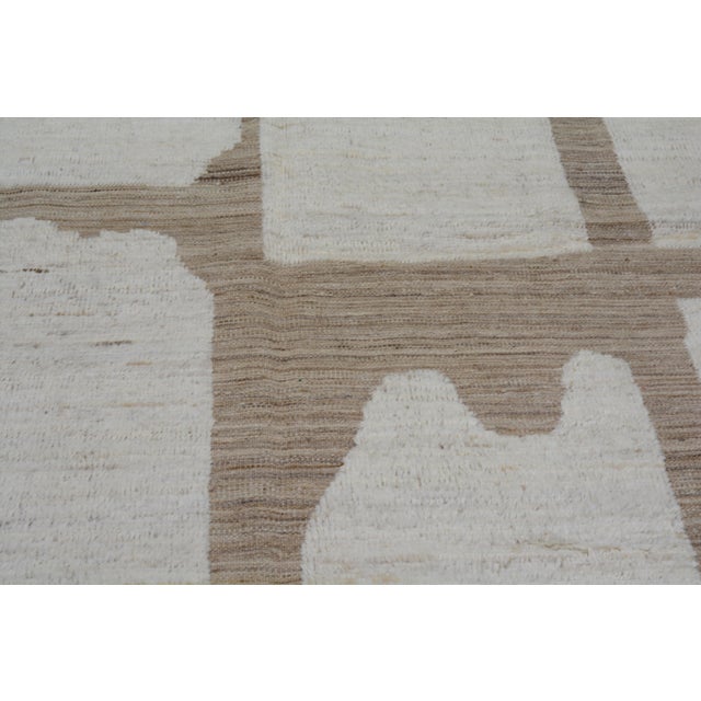 Moroccan Moroccan Hand Knotted Wool Rug, 9'x11'9" For Sale - Image 3 of 6