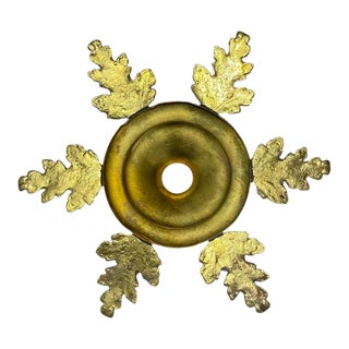 Antique Neoclassical / French Empire Style Bronze Ceiling Light Plate For Sale