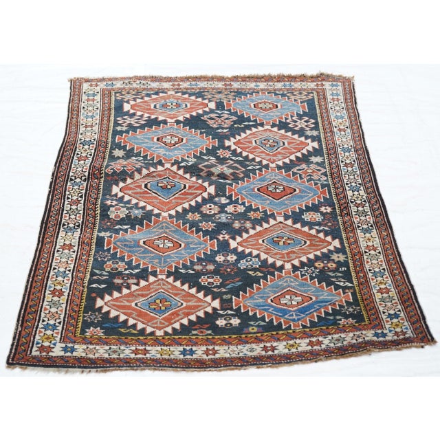 Black Antique Caucasian Shirvan Rug 2'9'' X 3'9'' For Sale - Image 8 of 11