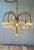 1970s 1970s Italian Brass and Beveled Glass Waterfall Chandelier For Sale - Image 5 of 9