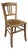 Vintage French Farmhouse Dark Oak Dining Chair, 1940s For Sale