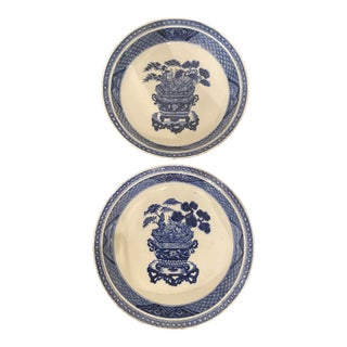 Antique Chinese Porcelain Plates/Bowls With Chenghua 6-Character Mark - a Pair For Sale