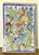 Vintage Persian Ceramic Tile Hand Painted Polychrome Birds & Florals Qajar Style For Sale - Image 9 of 12