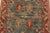 2000 - 2009 Heriz Rug 3’9” X 5’9” Blue Wool Vintage Tribal Hand-Knotted Oriental Carpet For Sale - Image 5 of 12