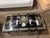 Late 20th Century Vintage Black Chinoiserie Coffee Table With Shellwork & Glass Top For Sale - Image 5 of 10