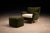 Wood Armchairs with Pouf in Caviúna Wood, Mohair & Bouclé by Carlo Hauner, Brazil, 1950s — Lot 209D For Sale - Image 7 of 17