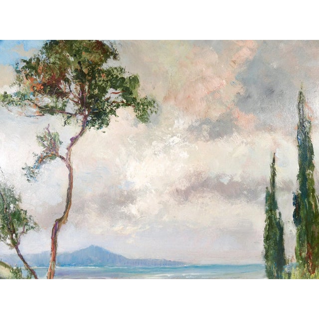 Pier Antonio Gariazzo oil painted (1879-1963) landscape. Origin Italy 1962 Author Pier Antonio Gariazzo (1879-1963)...