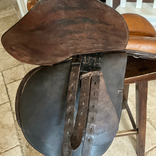 Vintage Hartley English Saddle For Sale - Image 11 of 12