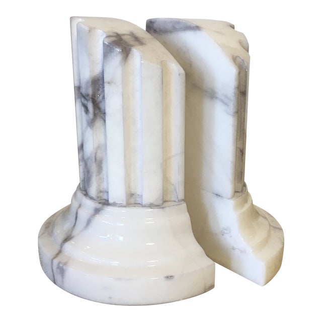 Ducceschi Hand Carved Italian Volterra Alabaster Greco Roman Column