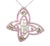 Elevate your collection with this exquisite 14K gold butterfly pendant , featuring 125 pink sapphires , 12 champagne...