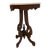 Early 1900s Antique Eastlake Carved Walnut Marble Top Table For Sale