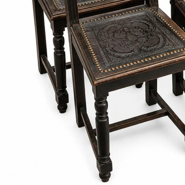 Early 20th Century Portuguese Chairs, Set of 6 For Sale - Image 3 of 6