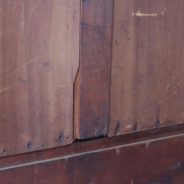 Antique Eastlake Walnut Cylinder Roll Top Desk C1890 For Sale - Image 13 of 13