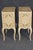 1950's Pair of Italian Venetian Style Creme Paint Decorated and Gilt Nightstands For Sale In Philadelphia - Image 6 of 13