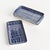 Set the table with a modern composition in blue. This set of 4 petite stoneware trays is made of dishwasher and microwave...