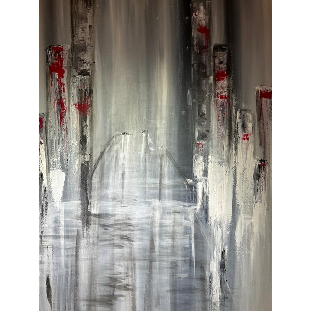 Contemporary 2026 Cityscape Acrylic on Canvas by RacquelJ For Sale - Image 3 of 10