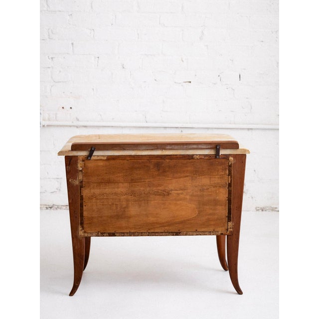 Burlwood and Marble Nightstands in Style of Paolo Buffa, a Pair For Sale - Image 14 of 17