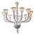 Italian Murano White 12 Arm Chandelier For Sale