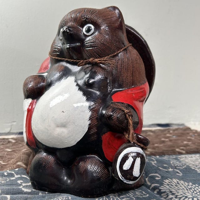 Vintage Tanuki Statue, Shigaraki, Japan, 1970s For Sale - Image 9 of 9