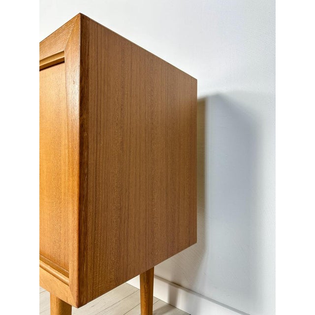 Brown Vintage Minimalistic Teak Sideboard from Bartels,1960s For Sale - Image 8 of 16