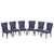 Modern Set of 14 - Christian Liaigre "Barbuda" Dining Chairs For Sale - Image 3 of 9