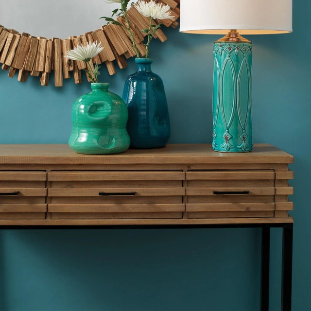 Lifestyle by JY Logan Wood Console For Sale - Image 4 of 6