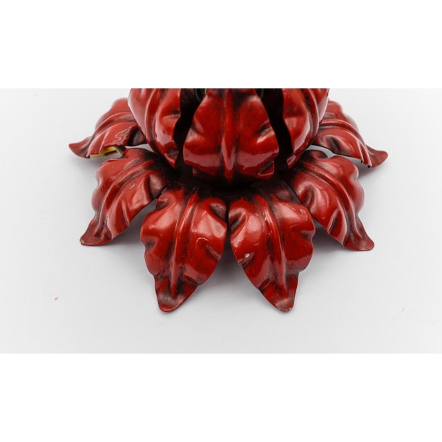 Red Florentine Ceiling Lamp from Kögl, Germany, 1960s For Sale - Image 14 of 16