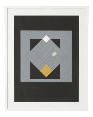 Abstract 69/150 Serigraph Silkscreen by Guy Vandenbranden, 1970s