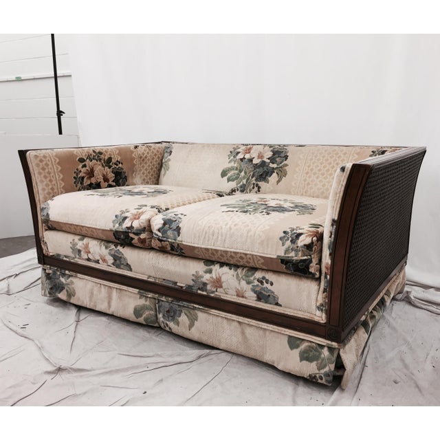 Vintage Cane Panel Loveseat Chairish