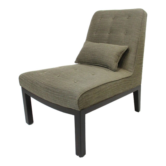 Edward Wormley Mid Century Slipper Chair for Dunbar For Sale