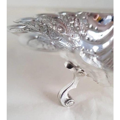 Metal Sterling Silver Novelty Scallop Shell Dish, Sheffield, 1992 For Sale - Image 7 of 18