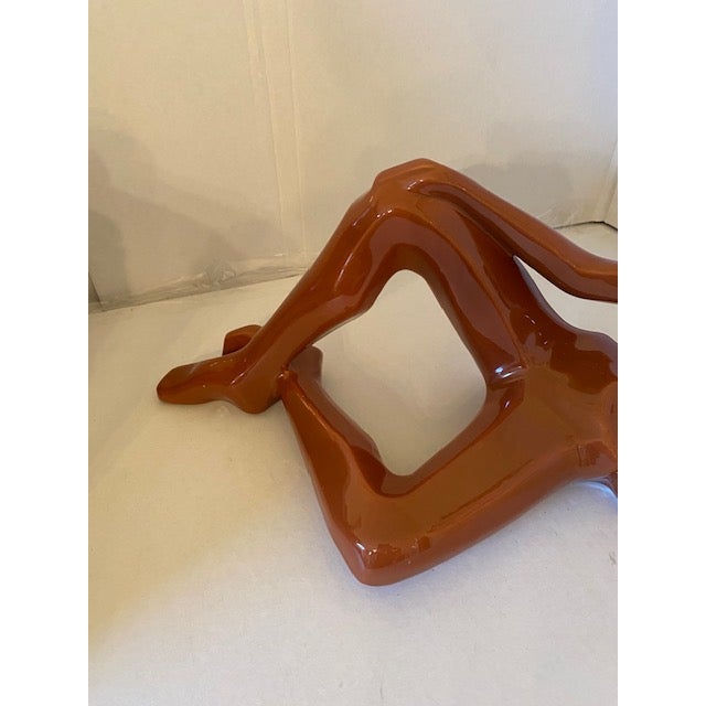 1970s Vintage Mid Century Modern Abstract Reclining Nude Female Sculpture High Gloss Produced by Jaru For Sale - Image 5 of 10
