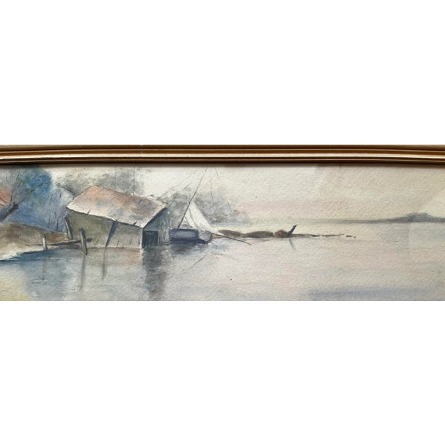 Mid 20th Century Vintage Original Watercolor on Paper by Mae Harding, Framed For Sale In Columbia, SC - Image 6 of 8