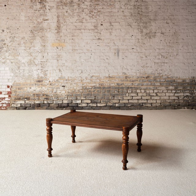 French 1920s French Oak Coffee Table For Sale - Image 3 of 5