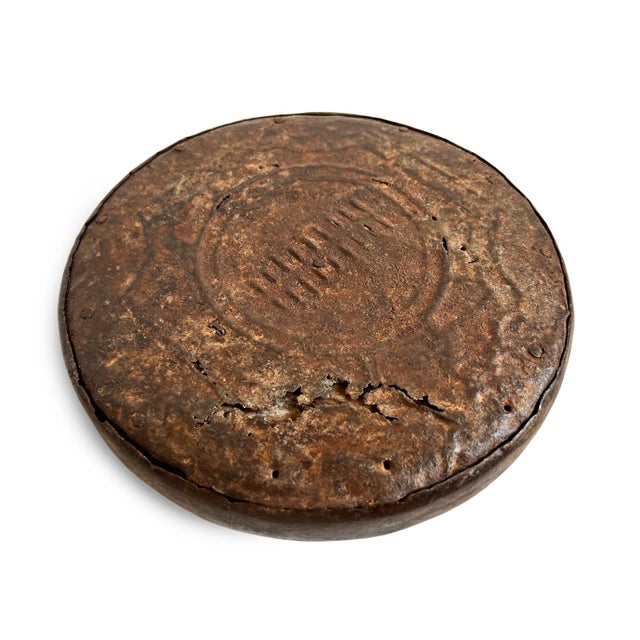 Indian Antique India Brass & Wood Tobacco Container For Sale - Image 3 of 5