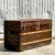 A spectacular vintage Boho Steamer trunk. Made by the prestigious Louis Vuitton group. All over patina from time and use....