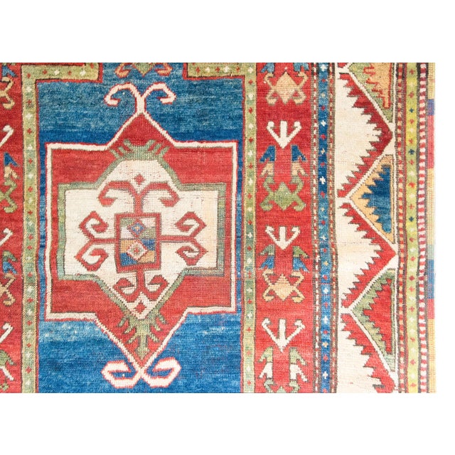 Early 20th Century Kazak Prayer Rug For Sale - Image 10 of 14