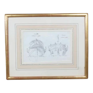 !7th Century Drawing by Pietro Antonio Novelli Trireme Drawing