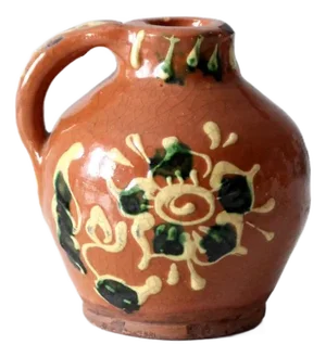 Vintage Eastern European Slipware Mini Jug