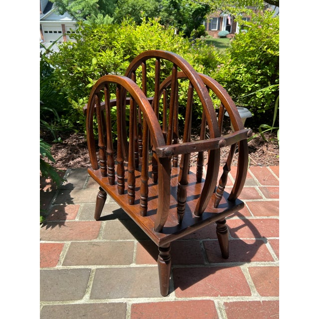 Early 20th Century English Windsor Style Triple Hoop and Turned Spindle ...