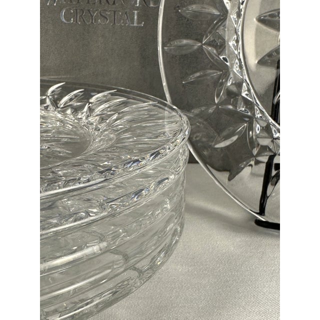 Waterford Crystal 1980s Waterford Crystal Lismore Accent Salad Plates – 8", Pattern W101663 - Set of 6 For Sale - Image 4 of 9