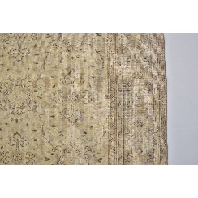 Authentic Vintage Turkish Rug in Muted Tones For Sale - Image 10 of 10