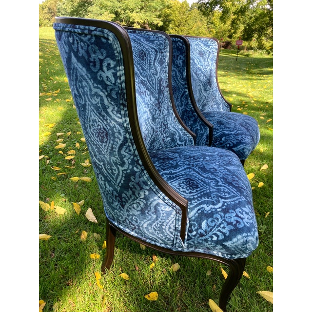 Pair of Vintage Accent Chairs For Sale - Image 4 of 9